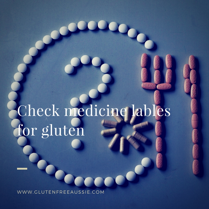 gluten in medication